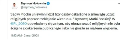 Gotter - Szymon Hołownia jest przecież przeciwny karaniu na tle obrazu uczuć religijn...