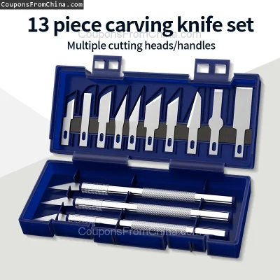 n____S - ❗ 13Pcs Metal Carving Knife
〽️ Cena: 3.62 USD (dotąd najniższa w historii: 3...