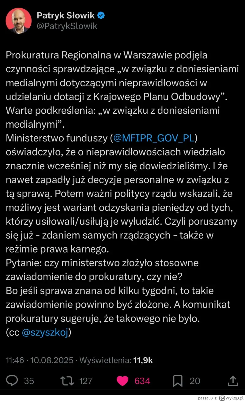 SbigniewZtonoga - @dqdq1: a jednocześnie póki co ich działania wyglądają jak zasłona ...