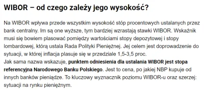 Przegrywek123 - >Nie. Wibor nie opiera się o stopy procentowe. Znowu zrobiłeś z siebi...