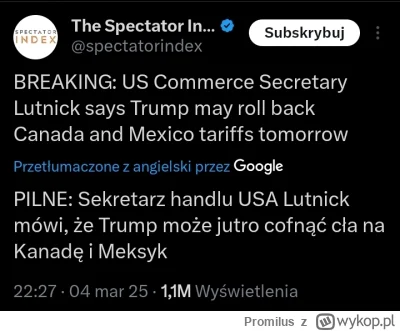 Promilus - Chyba realizujemy eksperyment pt. "Małpa u władzy". Trump to tylko maskotk...