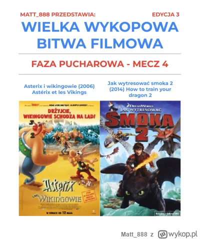 Matt888 - WIELKA WYKOPOWA BITWA FILMOWA - EDYCJA 3!

Tag do obserwacji lub czarnolist...