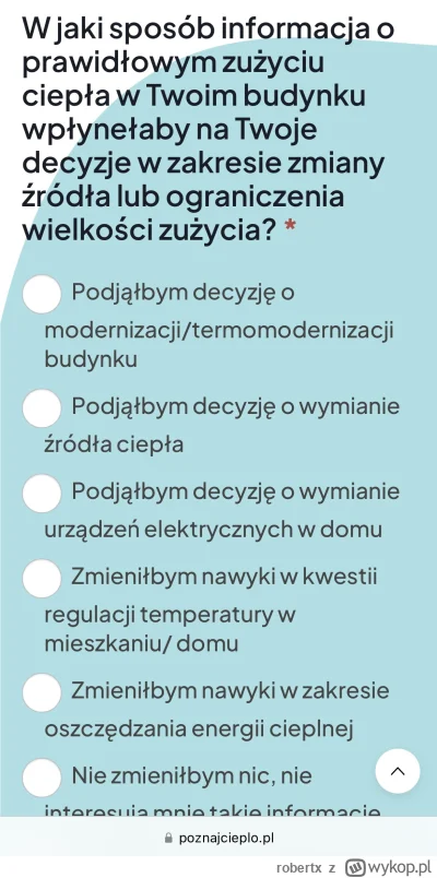 robertx - @royal_princess: Wypełnione. Ankieta totalnie z dupy, pytania niejasne. Cze...