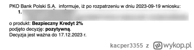 kacper3355 - Panie i Panowie, w końcu decyzja o #bezpiecznykredyt!!! 

Pozytywna fina...