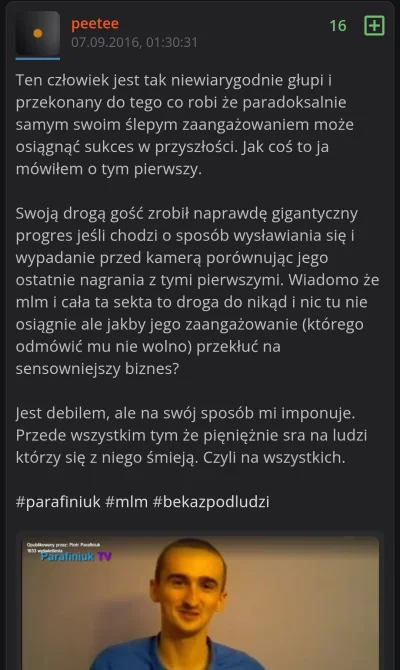 Technick20 - #frajerzyzmlm #parafiniuk

Mame, pokaż mi wspis, który zestarzał się jak...