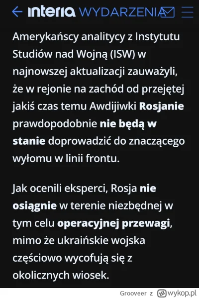 Grooveer - ISW uspokaja @Stay12
#wojna #ukraina #rosja