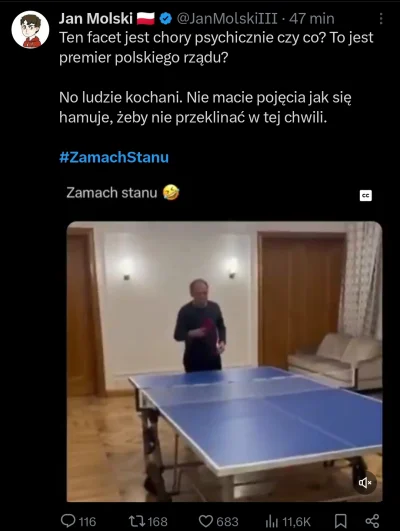 PrzylepkaZniszczenia - Jak PiS dojdzie do władzy to zakaże pingponga na terenie całeg...