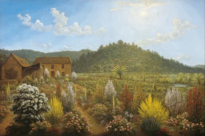 Bobito - #obrazy #sztuka #malarstwo #art

Widok domu i ogrodu artysty w Mills Plains,...