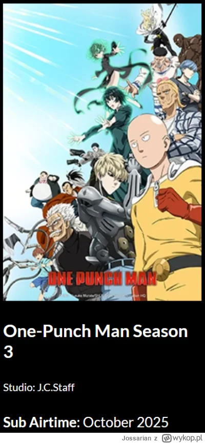 Jossarian - #anime
Nareszcie jest 3 sezon ... (｡◕‿‿◕｡)