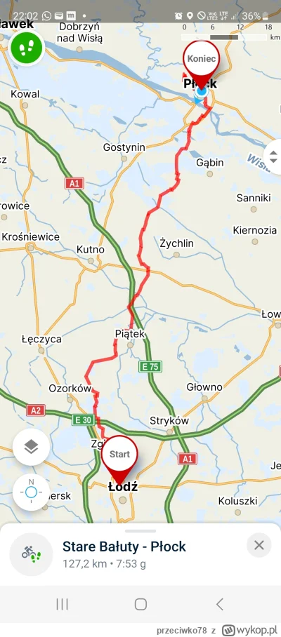 przeciwko78 - 287 616 + 127 = 287 743 Łódź-Płock

#rowerowyrownik
