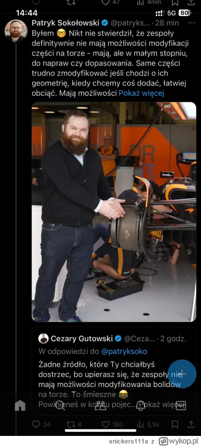 snickers111a - #f1 ze Sokołowski musi wyjaśnić Cugowskiego, to się nie spodziewałem x...