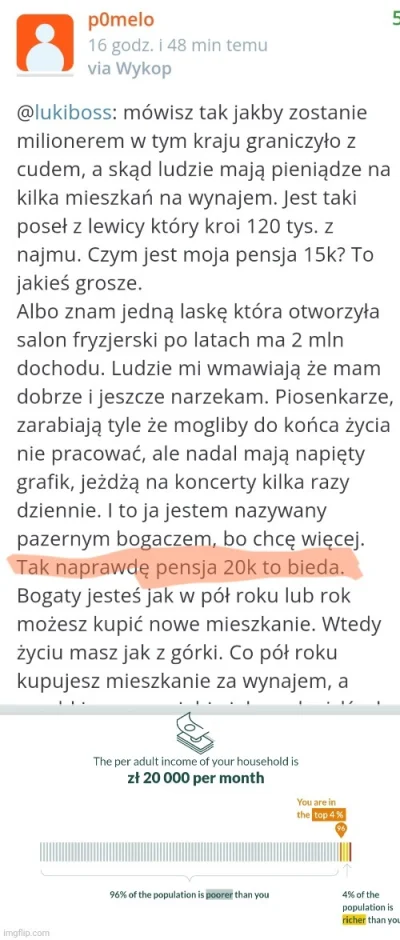 LajfIsBjutiful - Ehhh, być w top 4 procentach najlepiej zarabiających na świecie, naj...