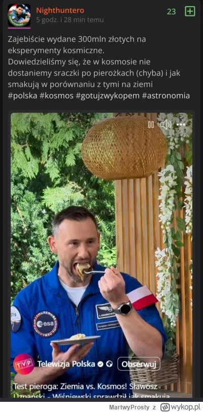 MartwyProsty - Te pierożki Sławosza faktycznie chyba były zepsute. @Nighthuntero i re...