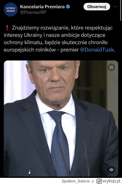 Zjadlem_Babcie - Pajac. Premier polskiego rzadu zastanawia się nad losem Ukraińców kt...
