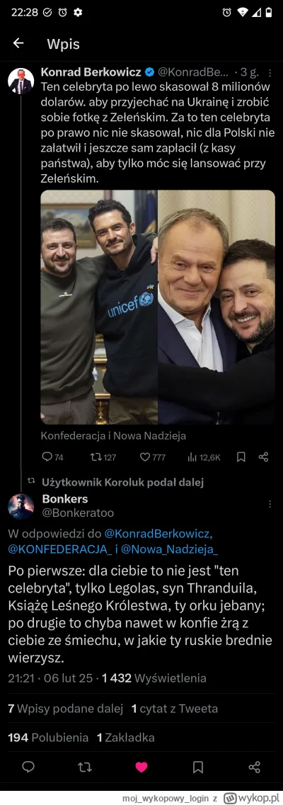 mojwykopowylogin - Czyli tak - wielgi, polski patriota, który wywraca stolik, wyłączy...