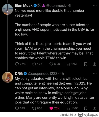pitrek136 - Zrobiło się śmiesznie bo twitterowi programiści na H1B którzy chcieli poz...