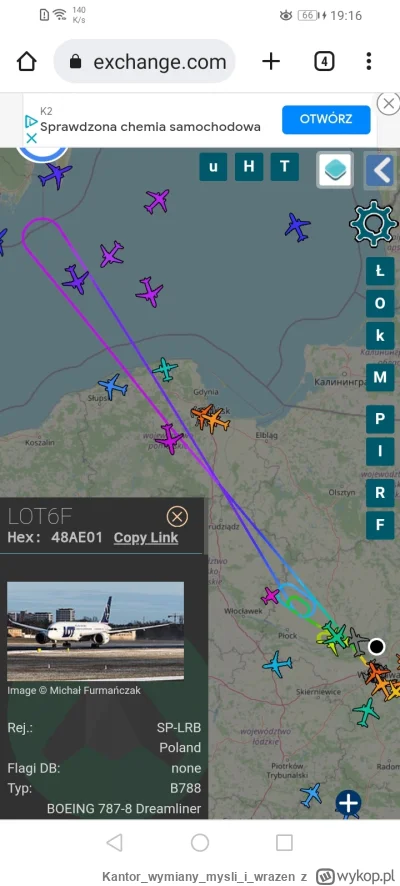 Kantorwymianymysliiwrazen - Ciekawe dlaczego zawrócił rejsu do Nowego Jorku i krąży k...