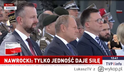 LukaszTV - Ale tuska boli że to nie rafałek przemawia xd #defilada #polityka
