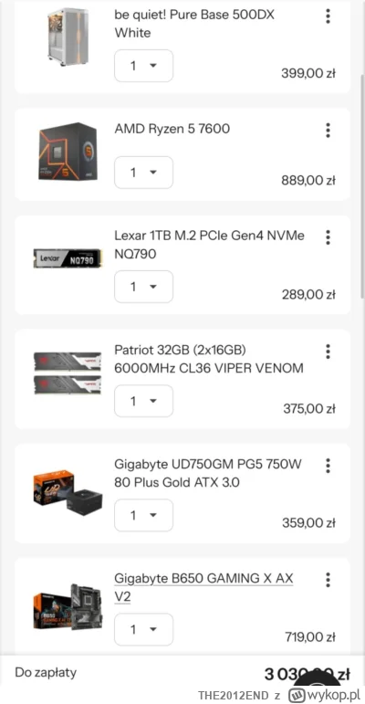 THE2012END - Hej, co sądzicie o tym zestawie? Moja karta graficzna to RX480 i narazie...