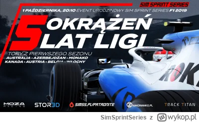 SimSprintSeries - Wracamy do odsłony F1 od której wszystko się zaczęło, tam gdzie jes...