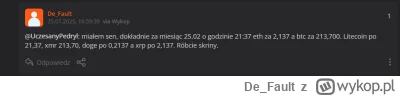 De_Fault - #bitcoin Wygląda na to że się jednak spełni mój sen ( ͡° ͜ʖ ͡°)