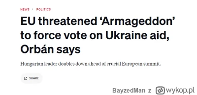 BayzedMan - Wielkie wegry i ich niesamowite negocjacje tak wkurzyly UE, ze zagrozily ...