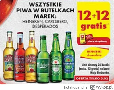 hotshops_pl - 12+12 PIWA w Biedronce różne rodzaje Już w piątek!
https://hotshops.pl/...