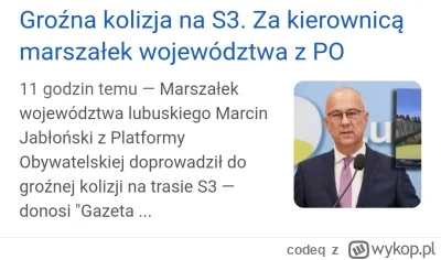 codeq - Jak to szlo? 
"Dopoki jesteś w PO nic ci nie grozi?"
