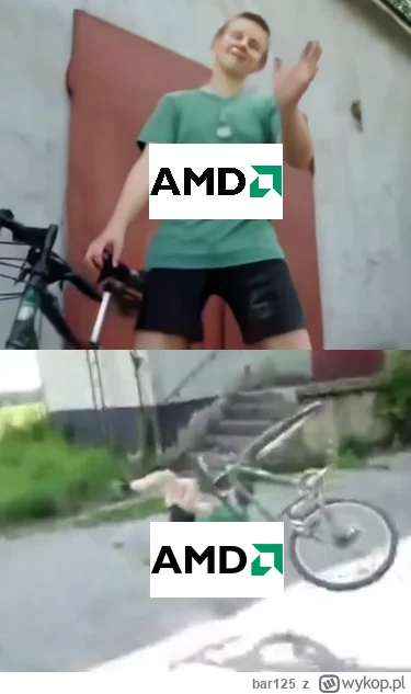 bar125 - Niestety przedwczesna radość, więc wrzucam innego mema 
#gielda #amd