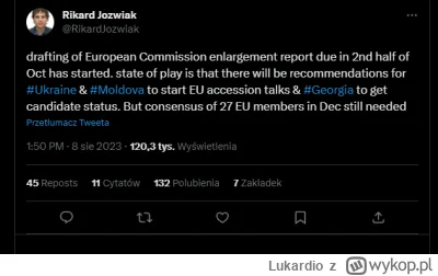 Lukardio - https://twitter.com/RikardJozwiak/status/1688880370379300865 

#ue #ukrain...