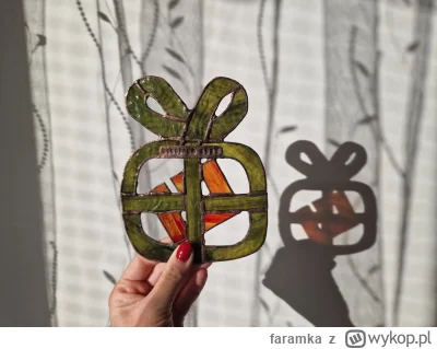 faramka - Witrażyk w grudniowym słoneczku (ʘ‿ʘ)