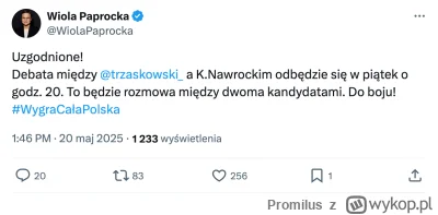 Promilus - Szykuje się pierwsza prawdziwa debata 1na1 od czasów Kaczyński vs Tusk.

#...