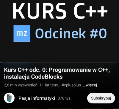 konstanty400 - Trzymajcie kciuki. Ucze sie c++. Ludzie co pracują w c++, trzymajcie s...