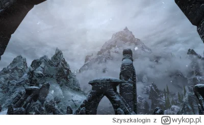 Szyszkalogin - #skyrszin Uwielbiam góry w #skyrim ostatni na dziś #gry
