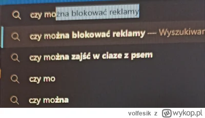 volfesik - dziękuję panie bing