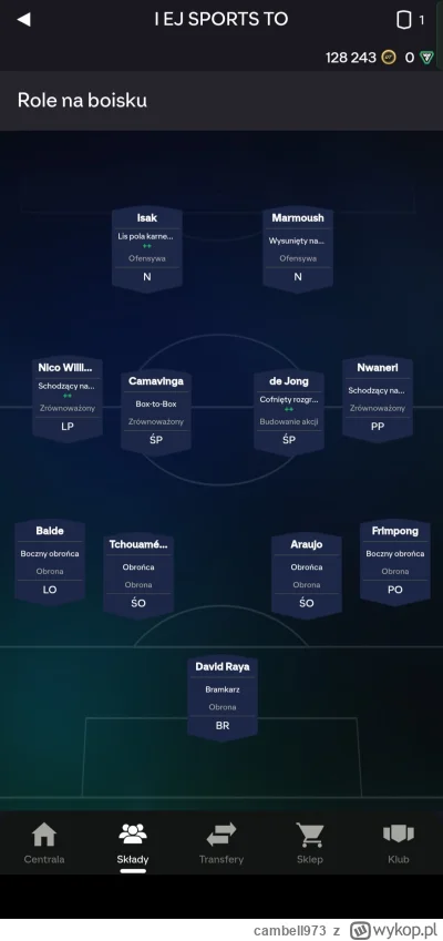 cambell973 - @Bielawski W 1szej połowie było okej, w drugiej połowie obrońcy zaczynal...