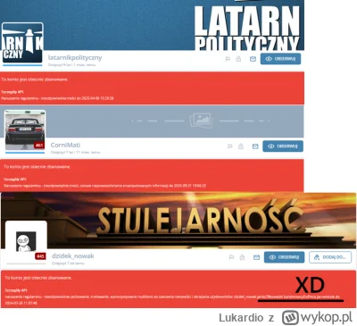 Lukardio - https://wykop.pl/ludzie/latarnikpolityczny

-7890
#stobanowdlaprawakow
---...