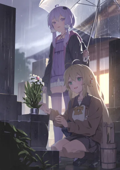 bakayarou - #randomanimeshit #voiceroid #yuzukiyukari #tsurumakimaki #anime