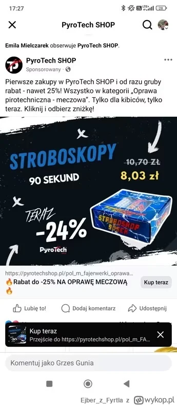 EjberzFyrtla - #mirkohooligans #kibole #ultras jest dobra promka na piro, korzystać.