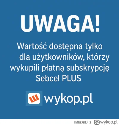 Influ3nD - Wprowadzenie paywall przez moderację dla tego tagu to najlepsze co się tu ...