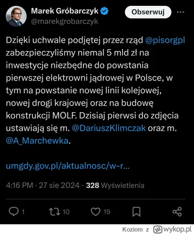 Koziom - Nie udało się ze spinem o uwaleniu atomu to teraz będzie spin, że to dzięki ...