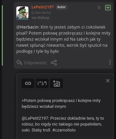 H.....n - Oski mnie zablokowal i myslal ze wygral dyskusje to dodaje
#przegryw

Z tak...