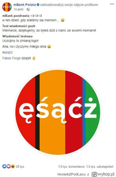 HeniekZPodLasu - U mBanka, ulubionym banku wykopków znów nie pykło. Ostatnio grzebali...