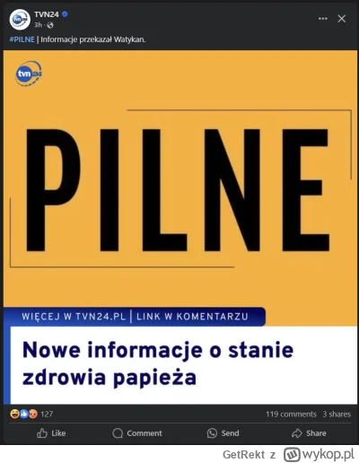 GetRekt - Generalnie uważam TVN24 za rzetelną stację informacyjną, ale jak 14 dzień z...