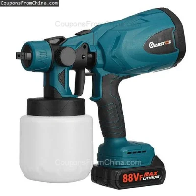 n____S - ❗ MUSTOOL 1300W 25000RPM Cordless Paint Sprayer with 2 Batteries [EU]
〽️ Cen...