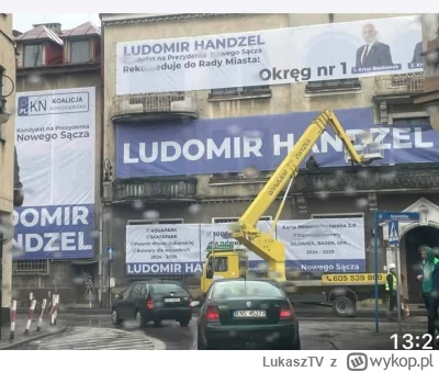 LukaszTV - Moje Miasto takie piękne, jeden kandydat obecny prezydent pozawieszał wszę...