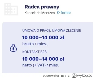 obserwator_nsa - Ogłoszenie z zeszłego roku stąd nieaktualne widełki i praca bez wyma...