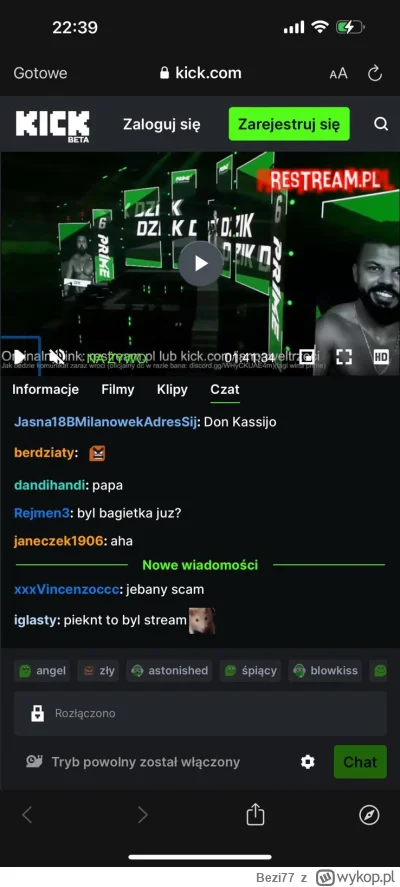 Bezi77 - Zgłoście restream wykopki