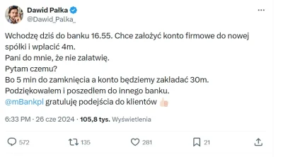 qeti - #bekazpodludzi #mbank #bekazprzedsiebiorcow #banki

Cieszę się, że mBank poważ...