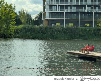 grzesiekjunior - #rzeszow
Sytuacja na żwirowni: ratownicy obserwują kaczki które wypł...